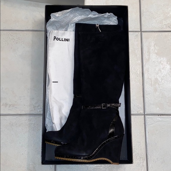 Brand New- Pollini (Italian) Suede Boots - Picture 6 of 6